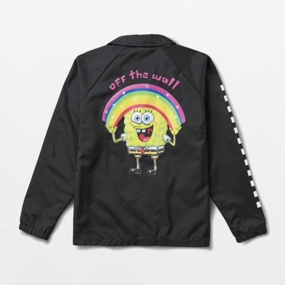 VANS x SpongeBob SquarePants Torrey Black Coaches Jacket - Picture 3 of 4